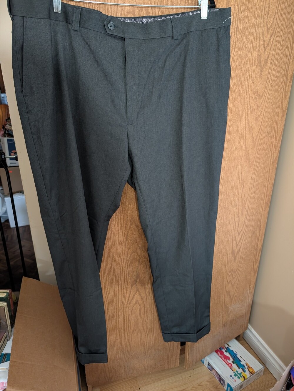 Men's Dark grey dress slacks
